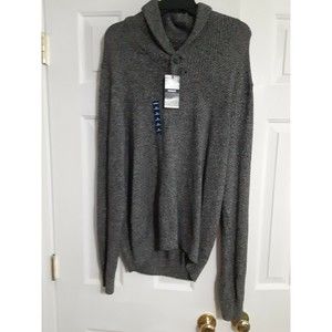 NWT Men's Izod Sweater Size Medium Carbon Heather